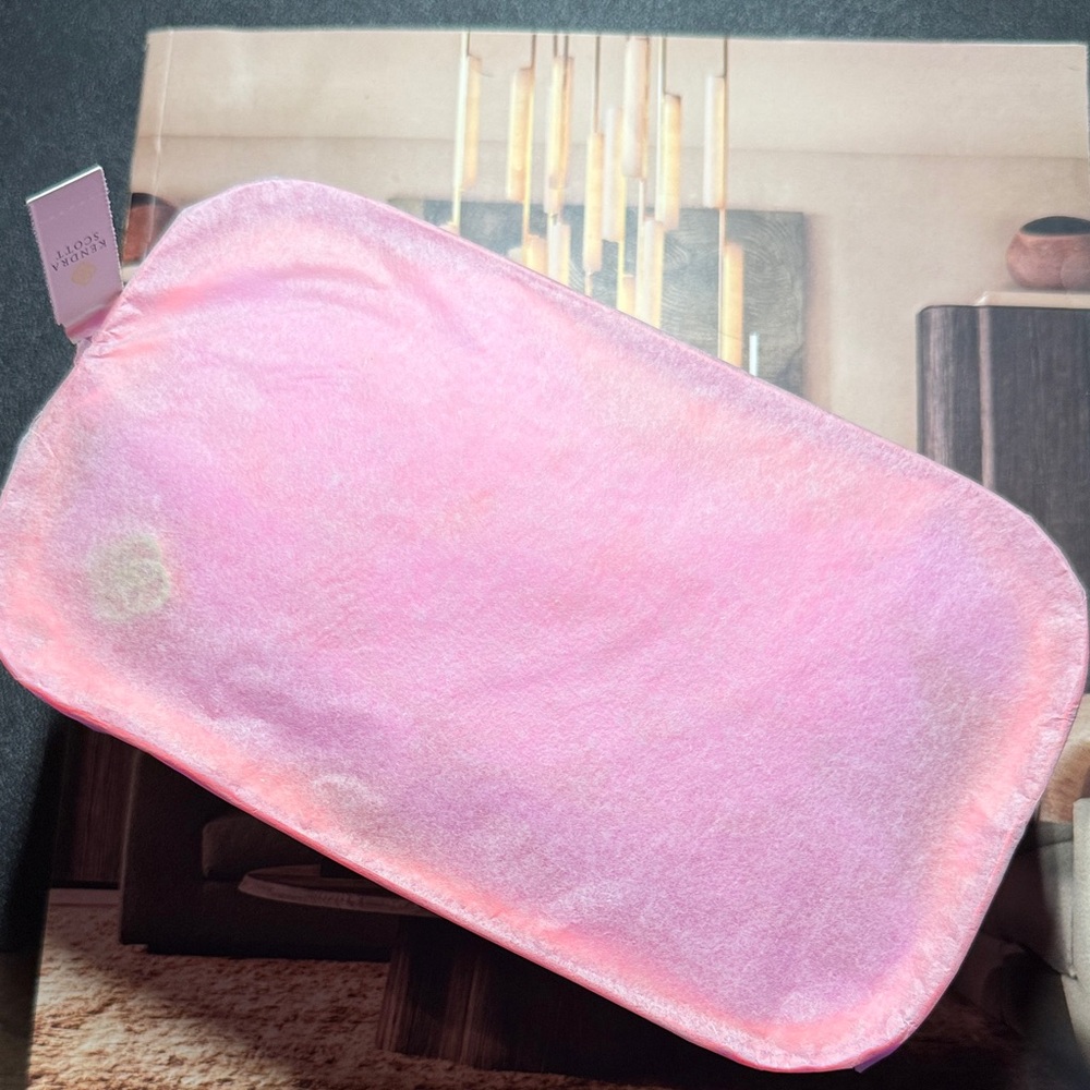 Kendra Scott Pink Iridescent clear belt bag NWT
